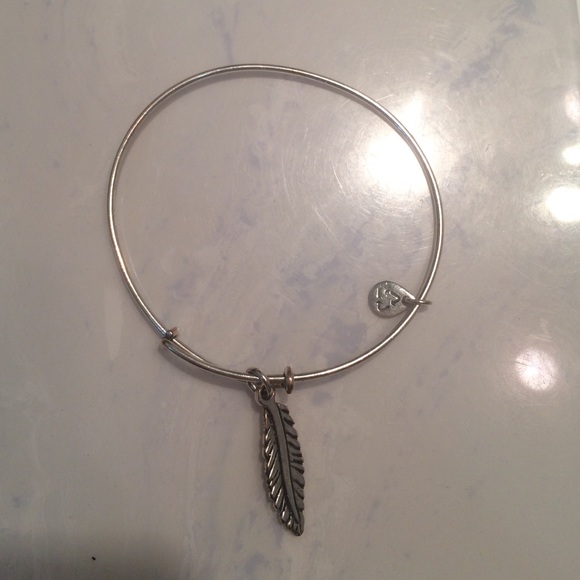 Silver Feather Alex&Ani bracelet