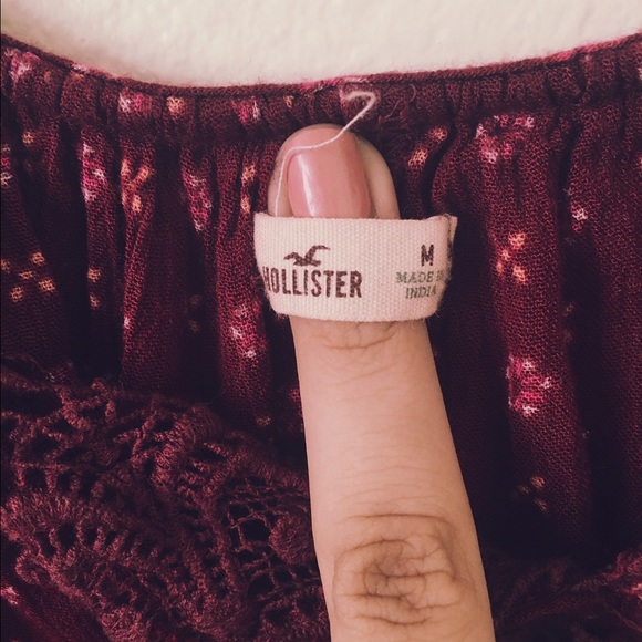 Hollister Maroon Shirt - Picture 2 of 2