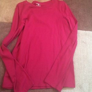 plain red long sleeve