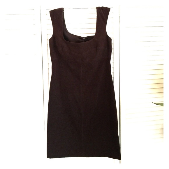 Beautiful rich brown suede type dress