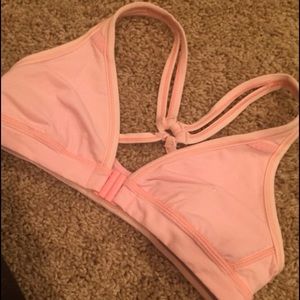 Pink lulu front close bra.