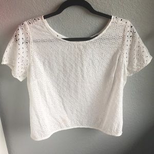 NWOT!! White Eyelet Top