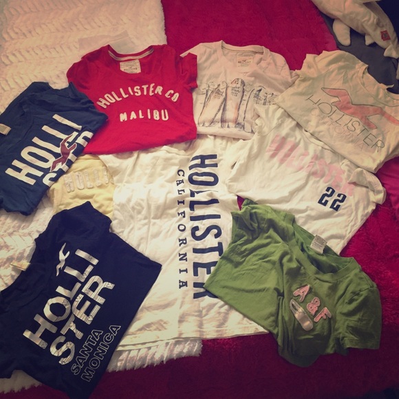 Bunch of hollister shirts