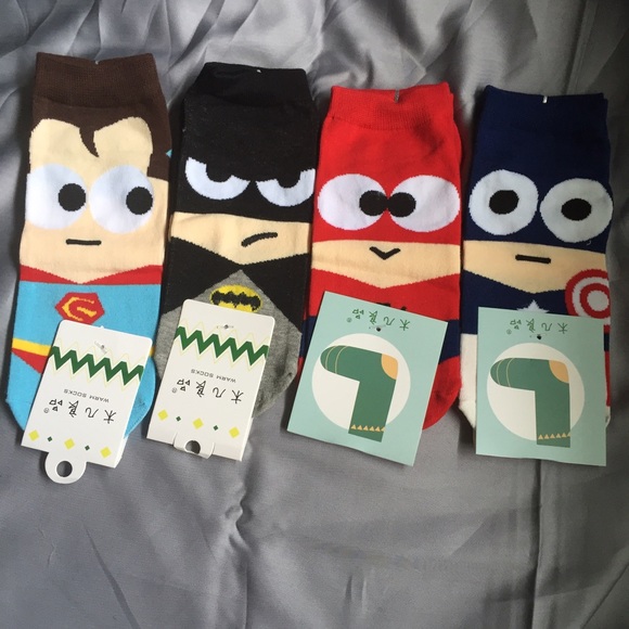 Accessories - Superhero Socks 4 pairs BRAND NEW