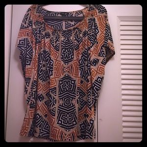 Fun tribal print top!