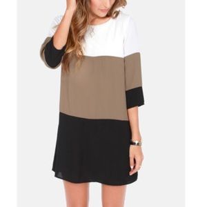 Lulus color block shift dress