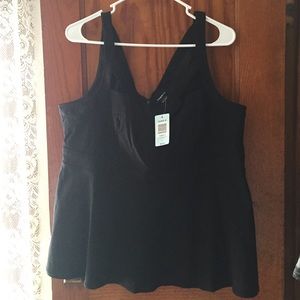 Torrid Black Peplum Top