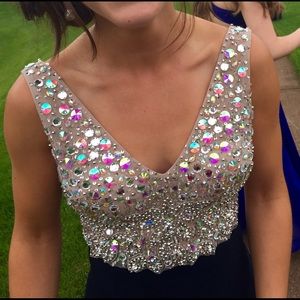 Navy prom dress