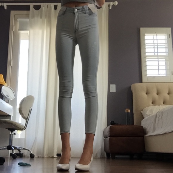 Light wash Jean leggings - Picture 2 of 3