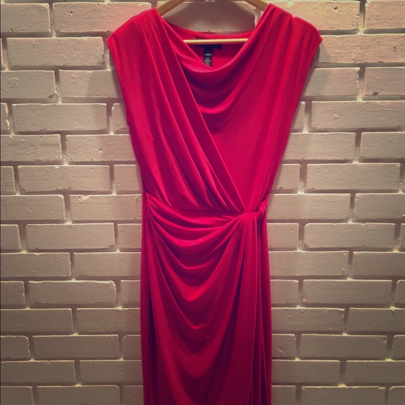 Ralph Lauren Sleeveless Faux Wrap Shift Dress