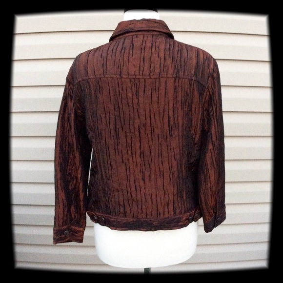 Ruby Rd. Rust & Black Jacket/Blazer Size 8 - image 2