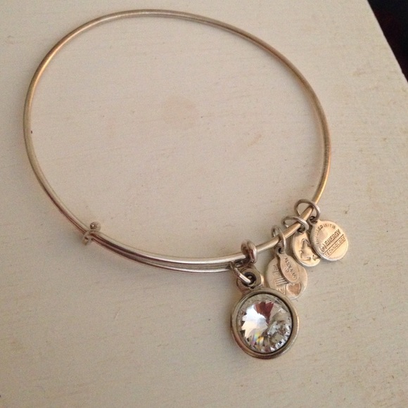 Alex and Ani April birthstone bangle