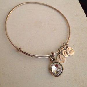 Alex and Ani April birthstone bangle