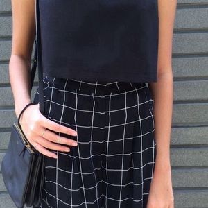 Forever 21 grid school girl skirt