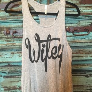 Wifey racer back tank...super cute and never worn!