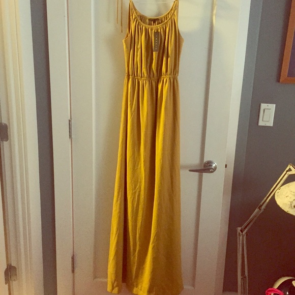 Mustard Grecian Theory dress