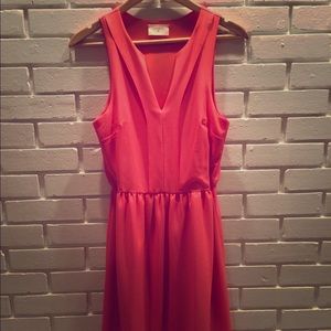 Everly Sleeveless Coral Sheath Dress