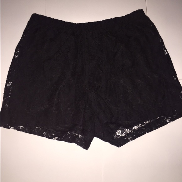 Black Lace Shorts