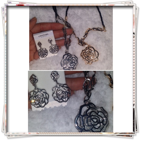 Rose pendant necklace - Picture 3 of 3