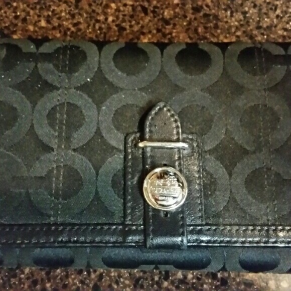 Coach black wallet
