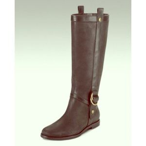 Cole Hahn Nike Air Brown Leather Riding Boots