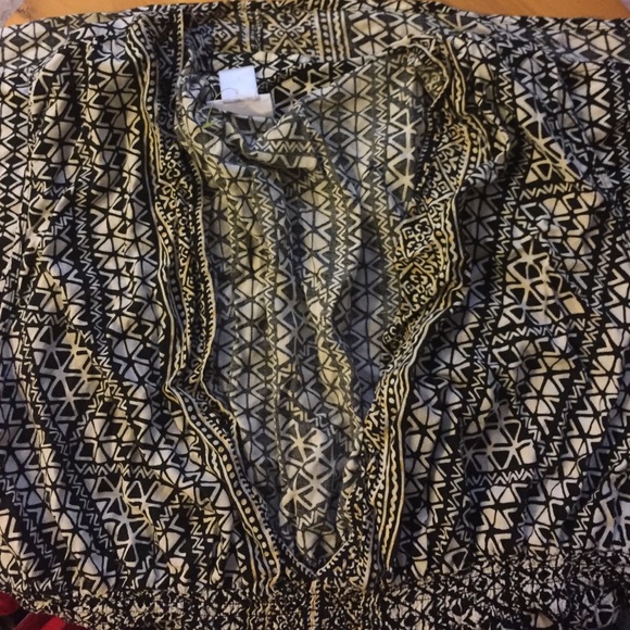 Tribal print maternity tank top tunic