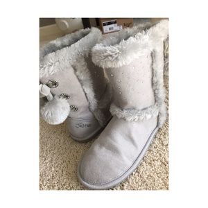 Gray Justice Boots-RESERVED