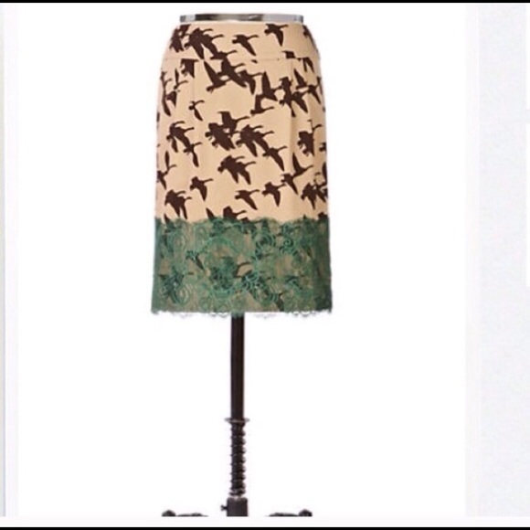 Leifsdottir Geese Pencil Skirt w Pockets 6