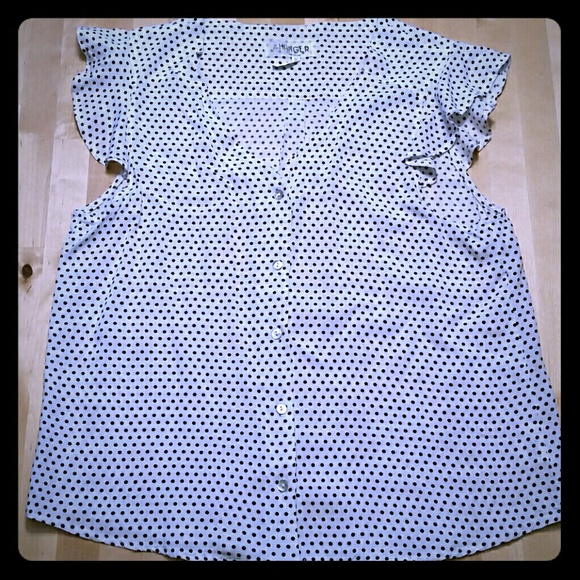 Polka dot blouse