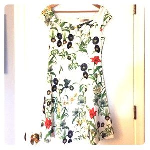 "Garden Party" Classic A-Line Floral Dress