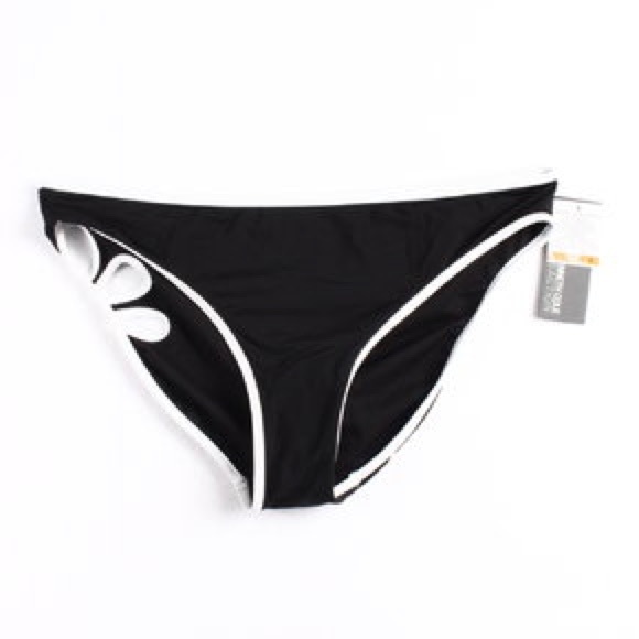 Cutout Black Trimmed Bikini