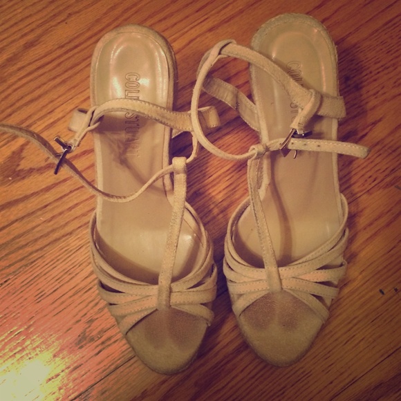 Light tan espadrilles