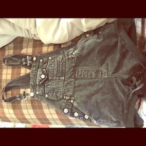 Vintage black overalls size small
