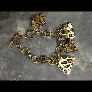Cheetah charm bracelet