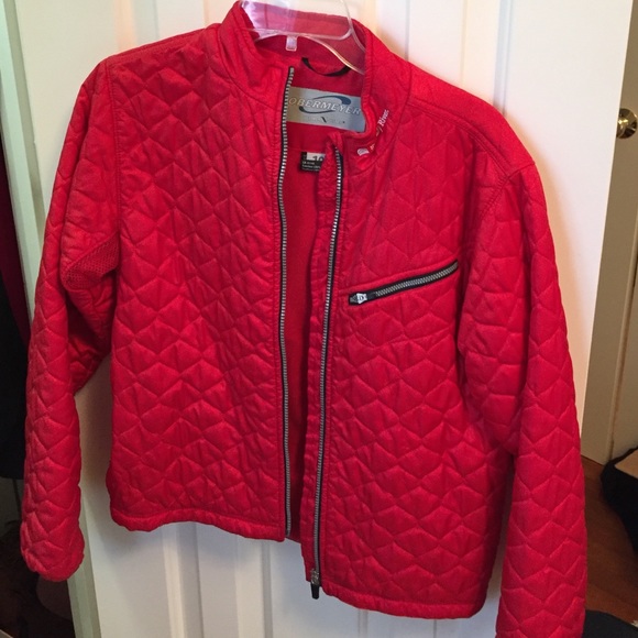 Red Quilted Winter Jacket
