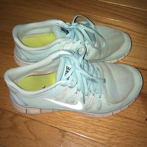 Baby blue nikes