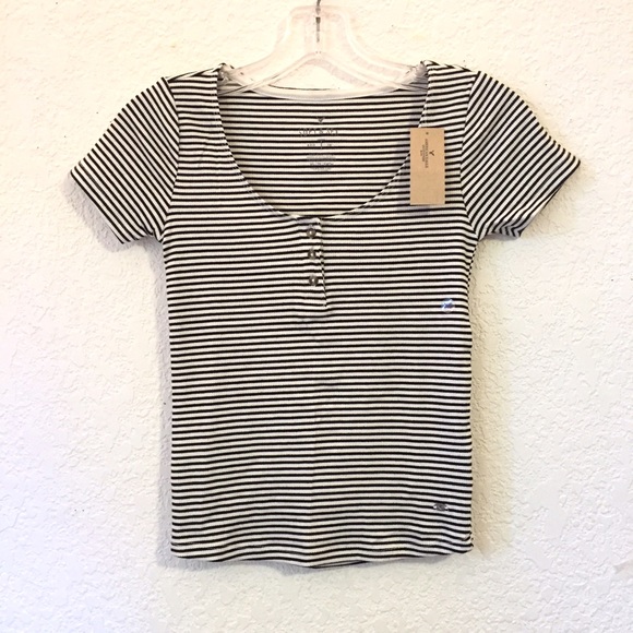 AE Striped Crop Top