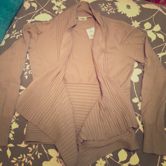 NWT Cato tan cardigan