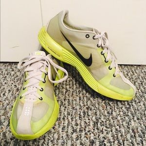 Grey and Neon Nike Lunaracers