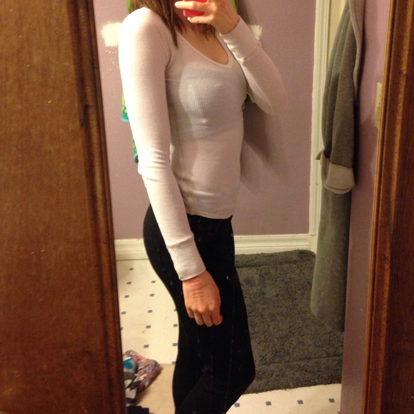 White V- Neck