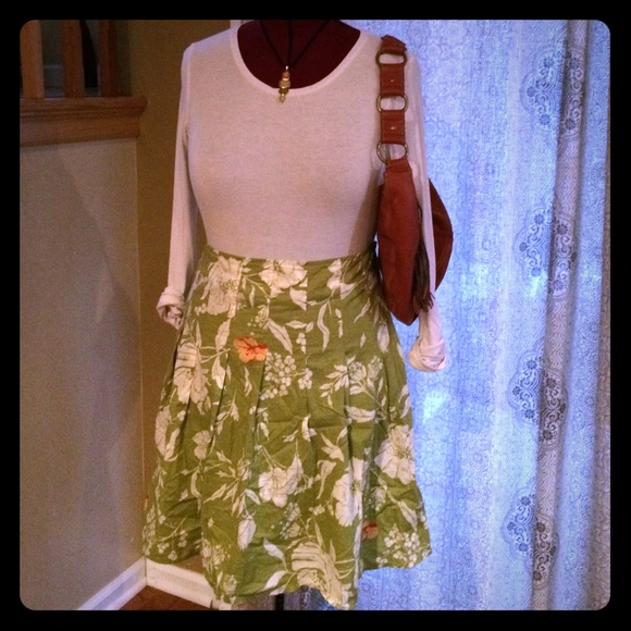 Bright Floral Skirt