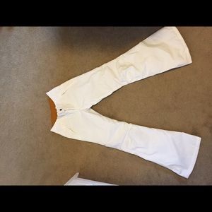 White north face ski pants, XS