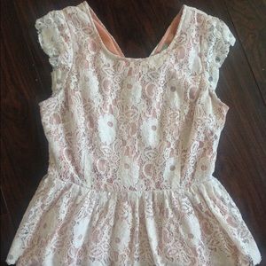 Anthropologie Maeve Peplum Top