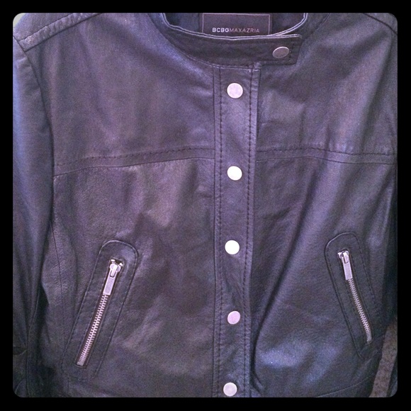 💯Authentic BCBG Leather Jacket💯