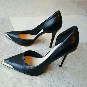 Guess Beilan Black Leather D'orsay Pumps