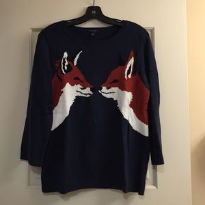 Navy Fox Sweater