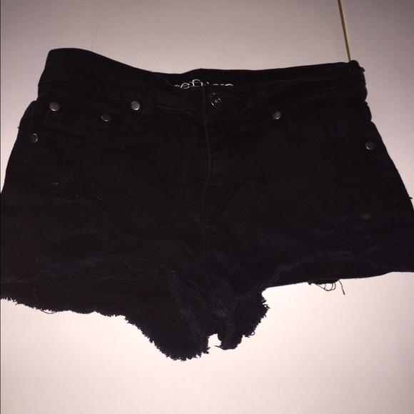 Black High Rise Shorts