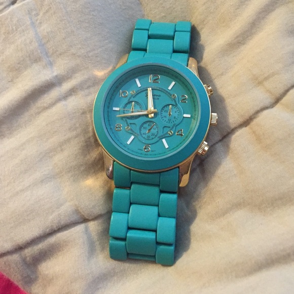 Teal blue watch