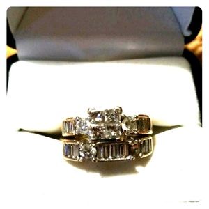 2kt diamond wedding set.