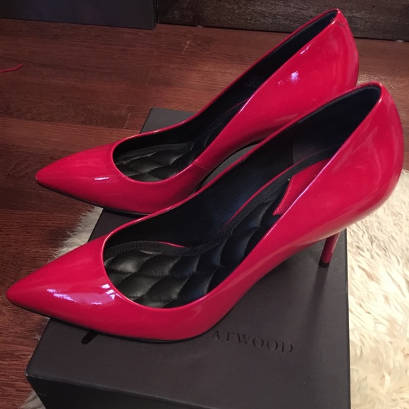 Brian Atwood Malika red patent leather pumps 8.5 - Picture 2 of 4